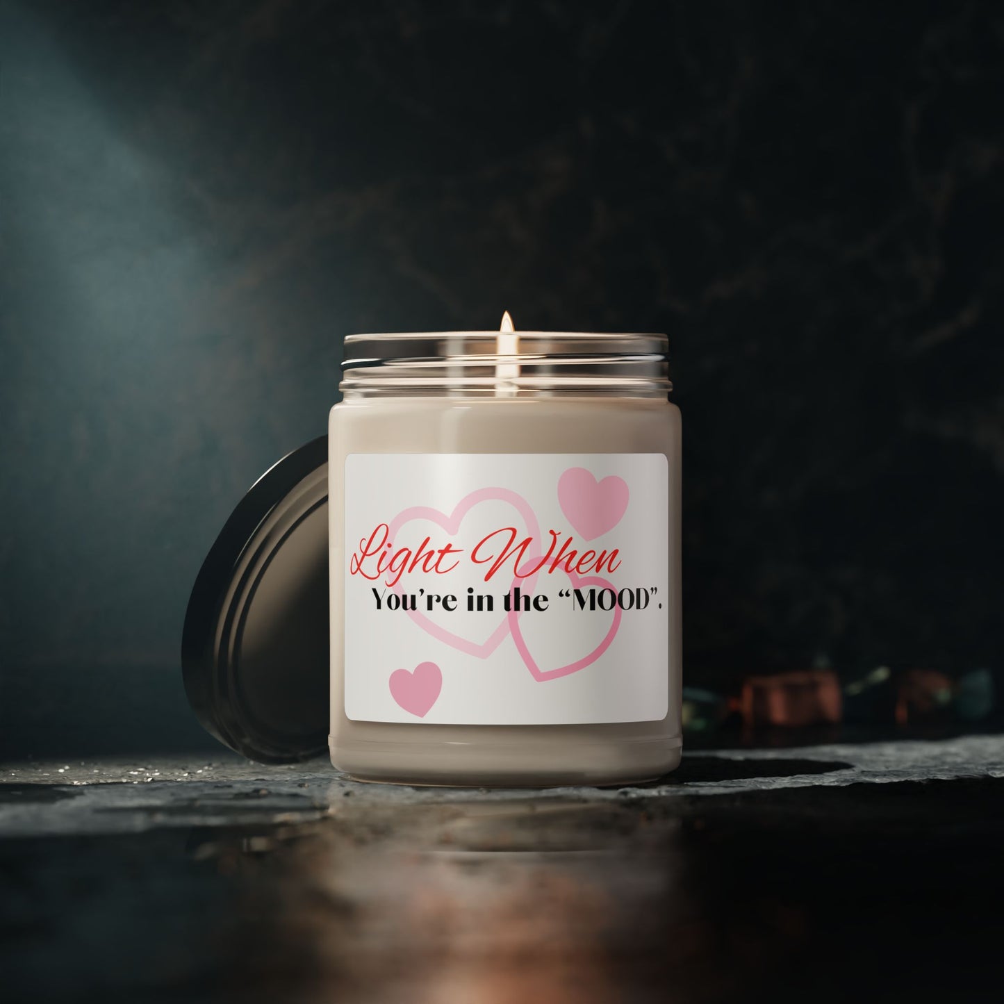 Romantic Scented Soy Candle - "Light When You're in the Mood"