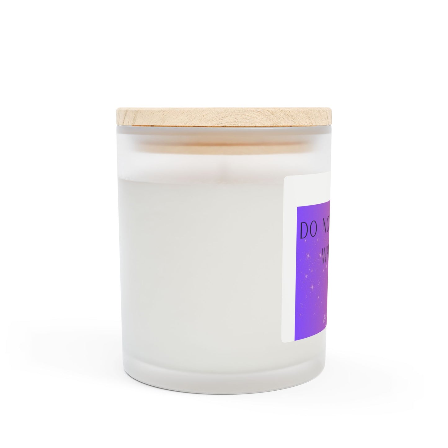 Meditation Frosted Glass Candle | 11oz | Do Not Disturb When Lit