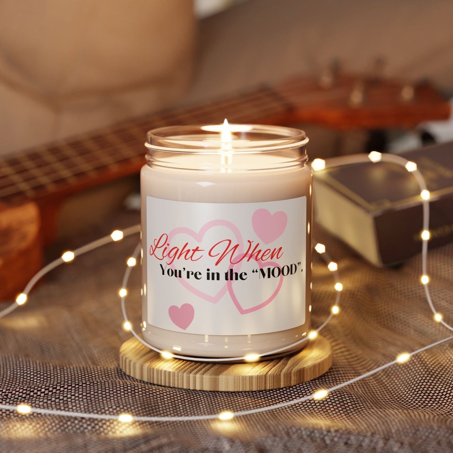 Romantic Scented Soy Candle - "Light When You're in the Mood"