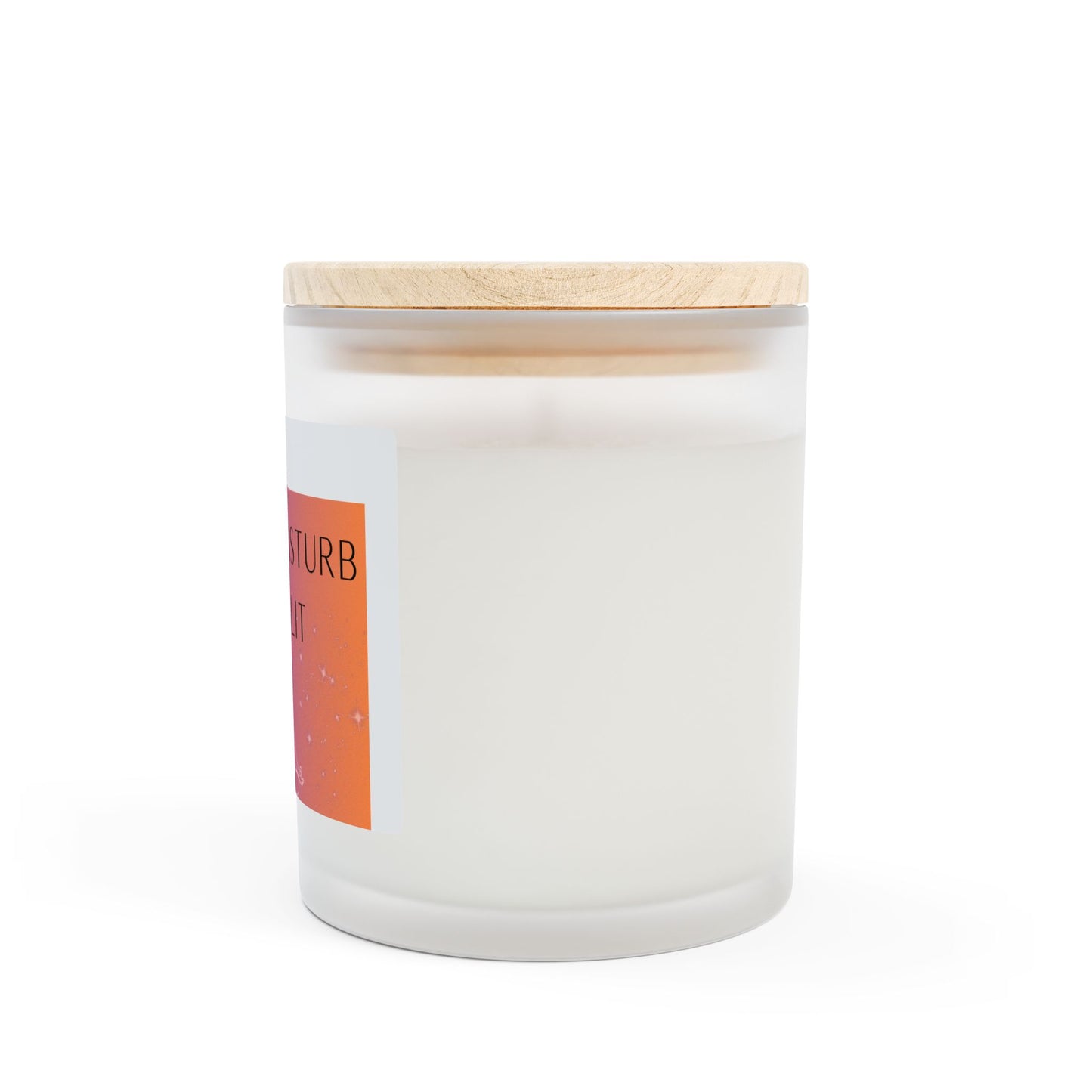 Meditation Frosted Glass Candle | 11oz | Do Not Disturb When Lit